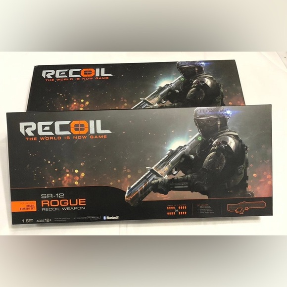 Recoil Laser Tag Combat Blaster Lot of 2 SR-12 Rouge - Picture 1 of 5